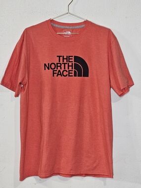 The North Face Men's Large Classic Fit Graphic T-Shirt Heather Orange Tee L/G
